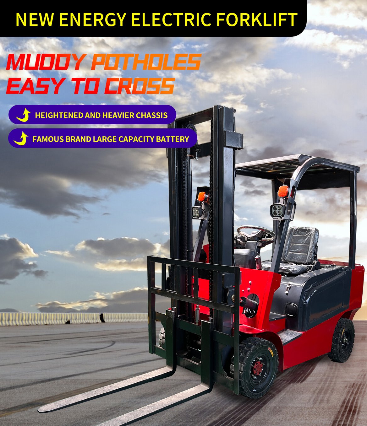 LEKING 1 Ton Electric Forklift - Image 6