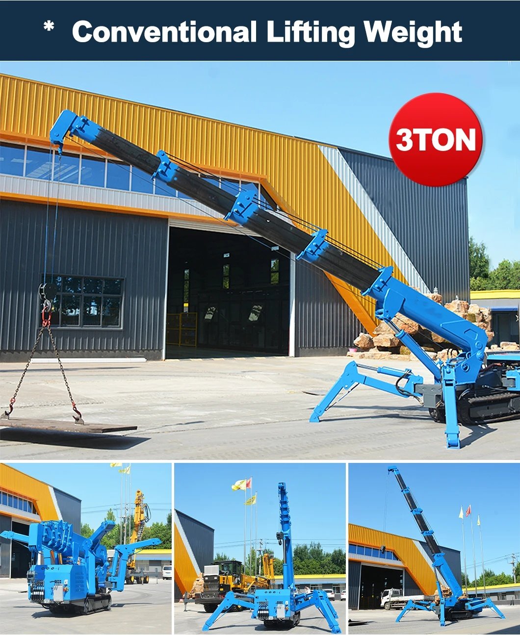 LEKING 3 tons spider crane - Image 4