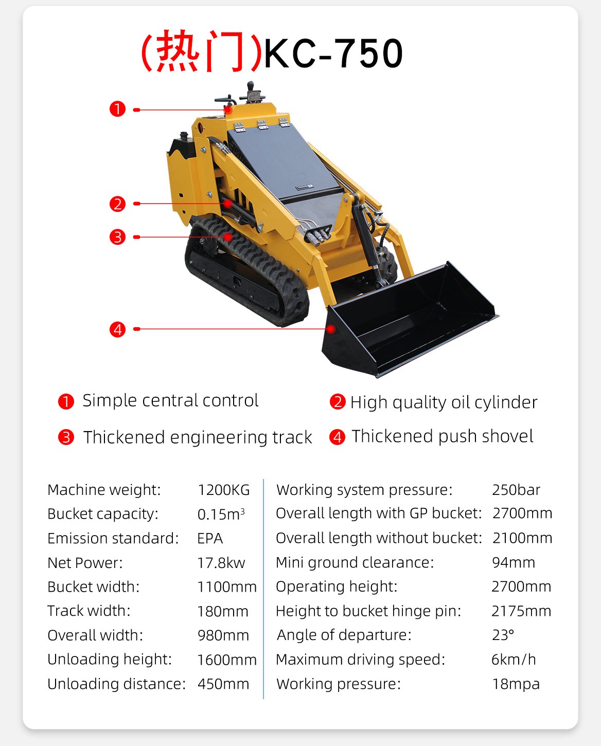 LEKING Track skid steer loader - Image 3